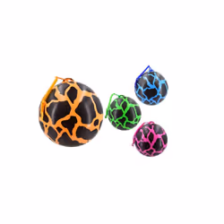 Neon Lava Ball On Springy Cord Assorted Colour