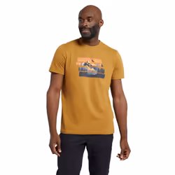 Mountain Warehouse Mens Mountain Explorer Organic Cotton T-Shirt - XXS, Beige