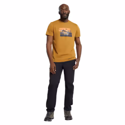 Mountain Warehouse Mens Mountain Explorer Organic Cotton T-Shirt - XXS, Beige