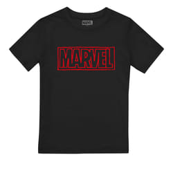 Marvel Boys Doodle Brick T-Shirt - 7-8 Years, Black