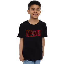 Marvel Boys Doodle Brick T-Shirt - 7-8 Years, Black