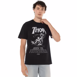 Thor Mens Bring The Thunder T-Shirt - M, Black