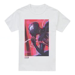 Spider-Man Mens Unmasking Miles Morales T-Shirt - XL, White