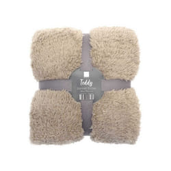Ribbon Teddy Fleece Throw