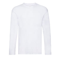 Fruit of the Loom Mens Original Long-Sleeved T-Shirt - S, White