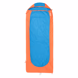 Mountain Warehouse Microlite 500 Mid Season Square Right Zip Sleeping Bag - 200cm, Orange/Blue