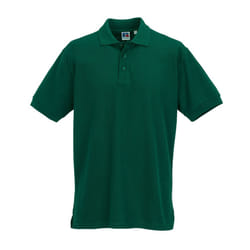 Russell Mens Ultimate Cotton Polo Shirt - XS, Bottle Green