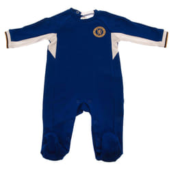 Chelsea FC Baby 2023-2024 Kit Sleepsuit - 12-18 Months, Navy Blue/White/Gold