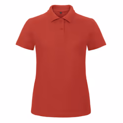 B&C Womens/Ladies ID.001 PiquÃ© Polo Shirt - XS, Red
