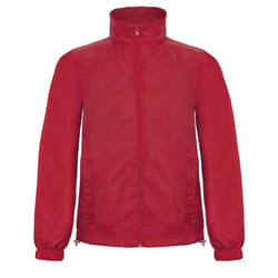 B&C Mens ID.601 Windbreaker - S, Red