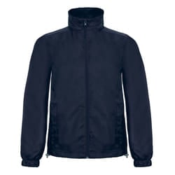 B&C Mens ID.601 Windbreaker - XXL, Navy Blue