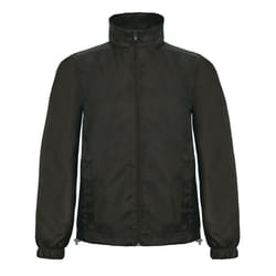 B&C Mens ID.601 Windbreaker - XXL, Black
