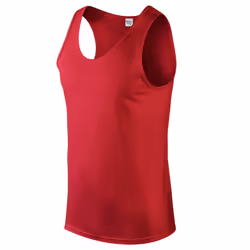 Gildan Mens Softstyle Plain Tank Top - M, Red