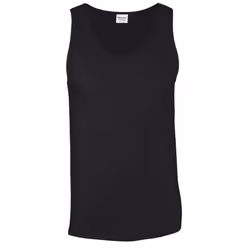 Gildan Mens Softstyle Plain Tank Top - M, Black