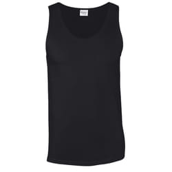 Gildan Mens Softstyle Plain Tank Top - M, Black