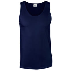 Gildan Mens Softstyle Plain Tank Top - S, Navy Blue