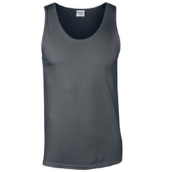 Gildan Mens Softstyle Plain Tank Top - XL, Charcoal