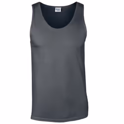 Gildan Mens Softstyle Plain Tank Top - M, Charcoal