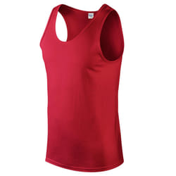 Gildan Mens Softstyle Plain Tank Top - XXL, Red