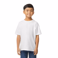 Gildan Childrens/Kids Softstyle Plain Midweight T-Shirt - 3-4 Years, White
