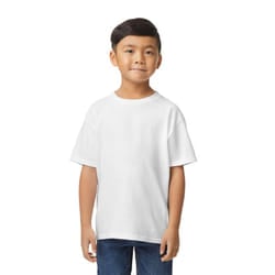 Gildan Childrens/Kids Softstyle Plain Midweight T-Shirt - 4-5 Years, White