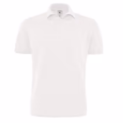 B&C Mens Heavymill Polo Shirt - S, White