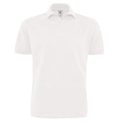 B&C Mens Heavymill Polo Shirt - S, White