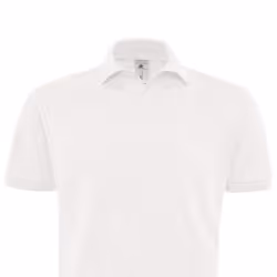 B&C Mens Heavymill Polo Shirt - S, White