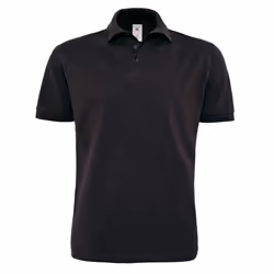 B&C Mens Heavymill Polo Shirt - 3XL, Black