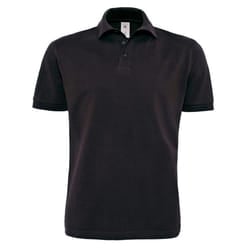 B&C Mens Heavymill Polo Shirt - 3XL, Black