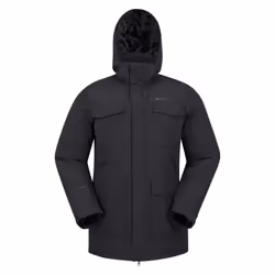 Mountain Warehouse Mens Concord Extreme Down Long Length Jacket - XL, Black