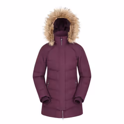 Mountain Warehouse Womens/Ladies Isla II Long Down Jacket - 10 UK, Purple
