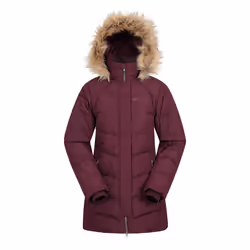 Mountain Warehouse Womens/Ladies Isla II Long Down Jacket - 8 UK, Indigo