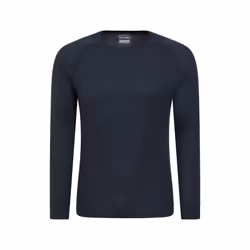 Mountain Warehouse Mens Talus Round Neck Long-Sleeved Thermal Top - XL, Navy