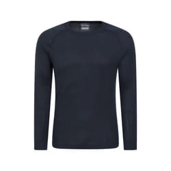 Mountain Warehouse Mens Talus Round Neck Long-Sleeved Thermal Top - 4XL, Navy
