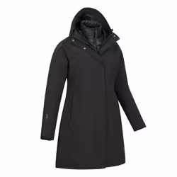 Mountain Warehouse Womens/Ladies Alaskan Long 3 in 1 Jacket - 16 UK, Jet Black