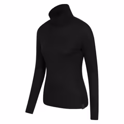 Mountain Warehouse Womens/Ladies Merino Wool Roll Neck Base Layer Top - 8 UK, Black