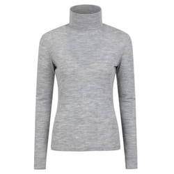 Mountain Warehouse Womens/Ladies Merino Wool Roll Neck Base Layer Top - 20 UK, Light Grey