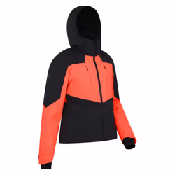Mountain Warehouse Womens/Ladies Altitude Extreme RECCO Ski Jacket - 16 UK, Navy Blue/Red Orange
