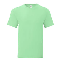 Fruit of the Loom Mens Iconic T-Shirt - 3XL, Neo Mint