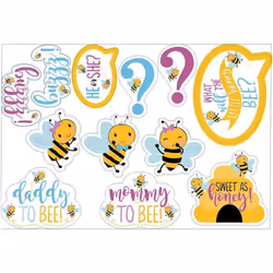 Amscan What Will It Bee? Card Gender Reveal Party Centrepiece (Pack of 12)