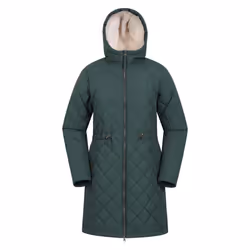 Mountain Warehouse Womens/Ladies Missouri Quilted Faux Fur Lined Jacket - 10 UK, Khaki Green