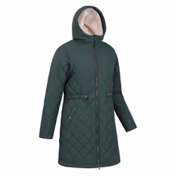 Mountain Warehouse Womens/Ladies Missouri Quilted Faux Fur Lined Jacket - 10 UK, Khaki Green