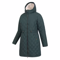 Mountain Warehouse Womens/Ladies Missouri Quilted Faux Fur Lined Jacket - 10 UK, Khaki Green