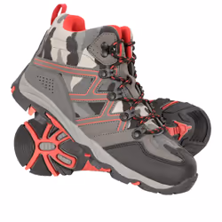 Mountain Warehouse Childrens/Kids Oscar Walking Boots - 3 UK, Camo Green