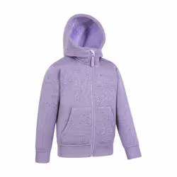 Mountain Warehouse Childrens/Kids Nevis Faux Fur Lined Hoodie - 3-4 Years, Lilac