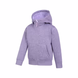 Mountain Warehouse Childrens/Kids Nevis Faux Fur Lined Hoodie - 3-4 Years, Lilac