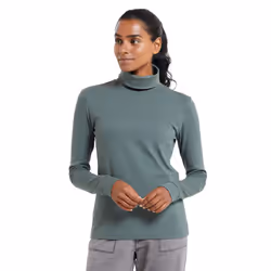 Mountain Warehouse Womens/Ladies Meribel Cotton Roll Neck Long-Sleeved Top - 20 UK, Khaki