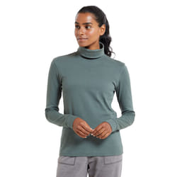 Mountain Warehouse Womens/Ladies Meribel Cotton Roll Neck Long-Sleeved Top - 20 UK, Khaki