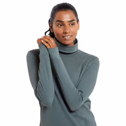 Mountain Warehouse Womens/Ladies Meribel Cotton Roll Neck Long-Sleeved Top - 20 UK, Khaki